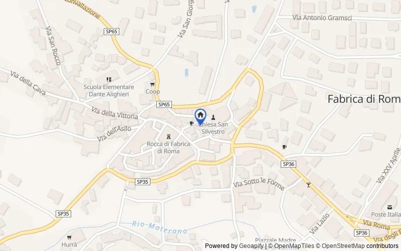 Carte du secteur : Vicolo dell'Ariola, 11/13, 01034 Fabrica di Roma VT, Italia, 01034, Fabrica di Roma, Viterbo