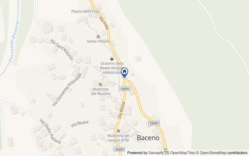 区域地图：Baceno, Baceno, Verbano-Cusio-Ossola
