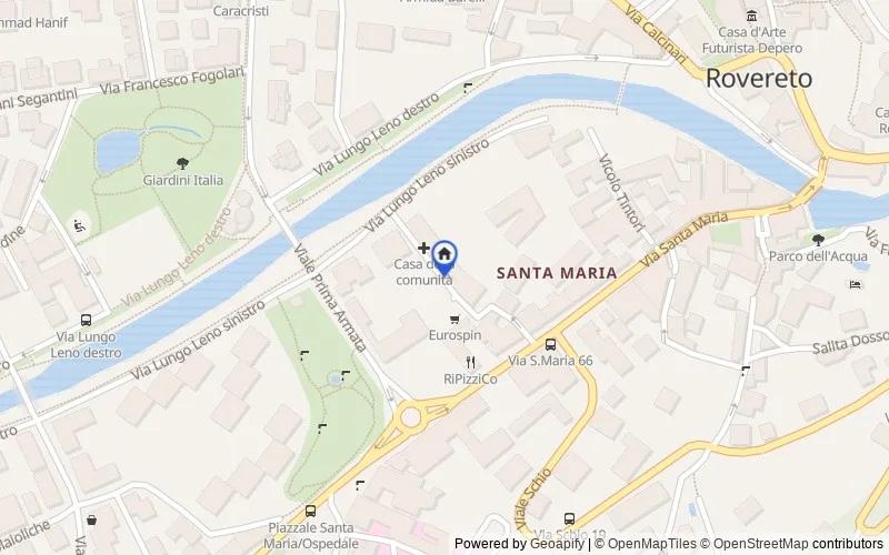 Map of the area: Vicolo Paiari, 133 38068 Rovereto TN, Italia, 38068, Rovereto, Trento
