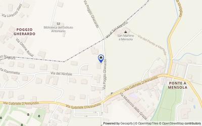 Mappa della zona: Via Poggio Gherardo, 25, 50135 Firenze FI, Italia, Firenze, Firenze