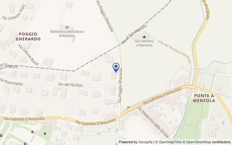 Mappa della zona: Via Poggio Gherardo, 25, 50135 Firenze FI, Italia, Firenze, Firenze