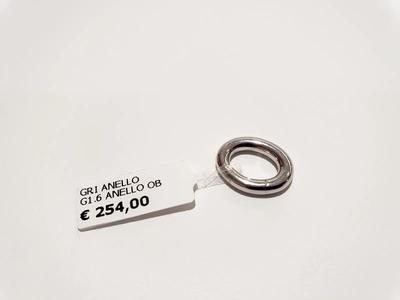 (Lotto n.1870) una chiusura anello in oro bianco 18 kt gr. 1,6