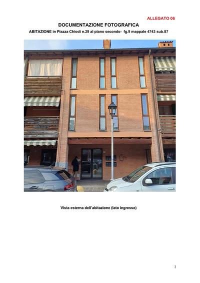 Appartamento composto da soggiorno/cucina, disimpegno, bagno, ripostiglio, camera, terrazzocoperto, cantina e box.