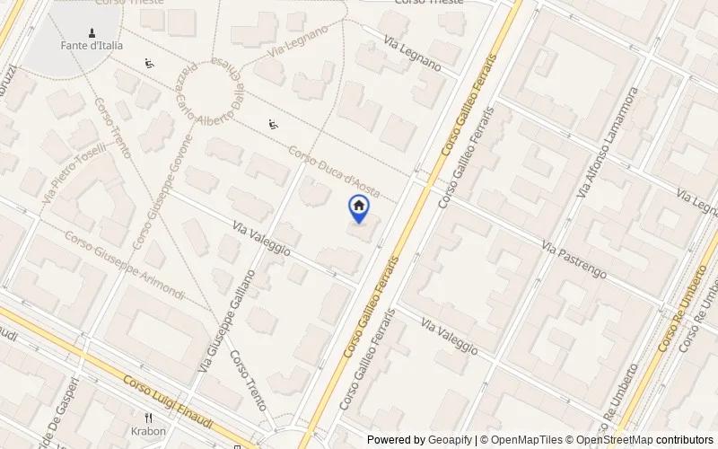 Mappa della zona: C.so Galileo Ferraris, 50, 10121, Torino, Torino