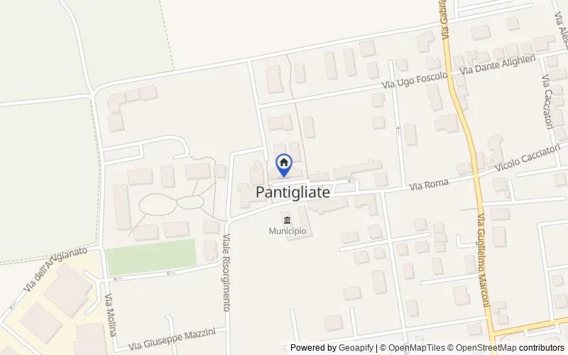 Carte du secteur : Piazza Comunale, 20, 20048 Pantigliate MI, Italia, Pantigliate, Milano