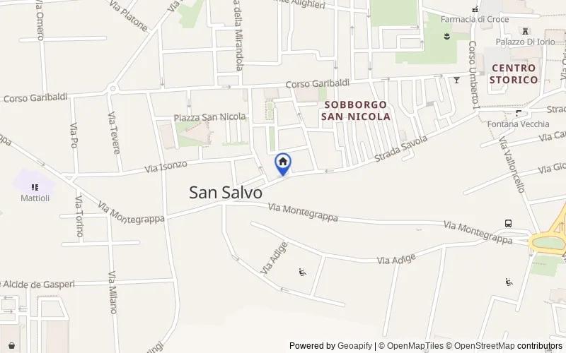 Mapa de la zona: Via Lentella, 66050 San Salvo CH, Italia, 66050, San Salvo, Chieti