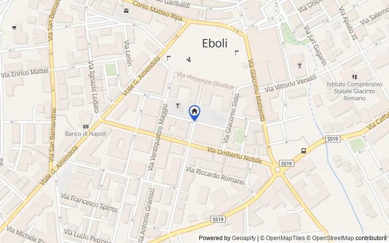 Mappa della zona: Via IV Novembre, 84025 Eboli SA, Italia, Eboli, Salerno
