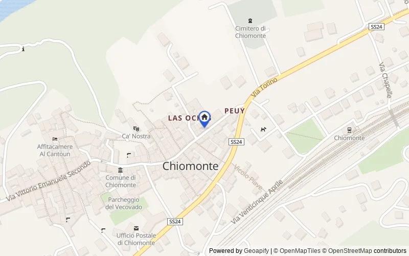 Karte der Umgebung: Via Vittorio Emanuele, 8, 10050 Chiomonte TO, Italia, 10050, Chiomonte, Torino