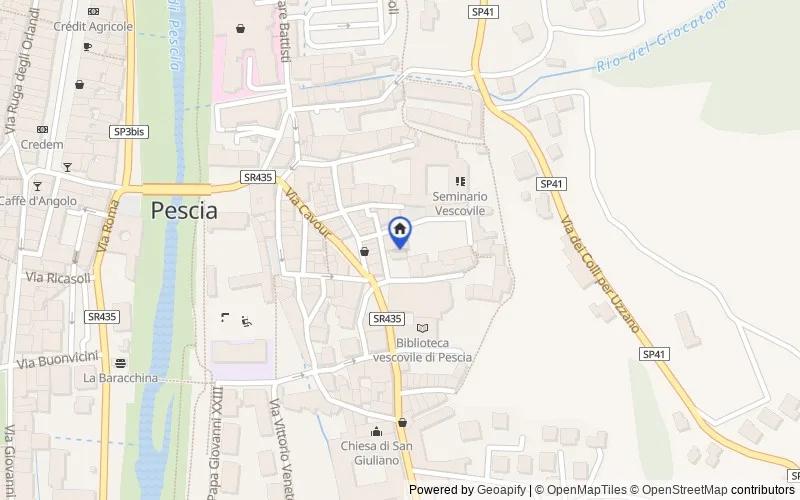 Map of the area: Via del Seminario, 9/11, 51017 Pescia PT, Italia, Pescia, Pistoia