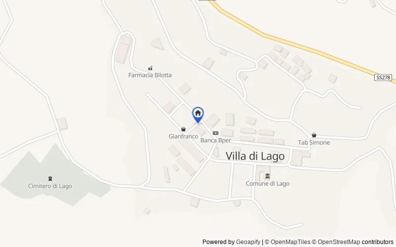 Mappa della zona: località Margi, località Margi, 87035, Lago, Cosenza