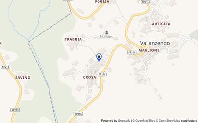 Mappa della zona: Frazione Crosa, 6, 13847 Vallanzengo BI, Italia, 13847, Vallanzengo, Biella