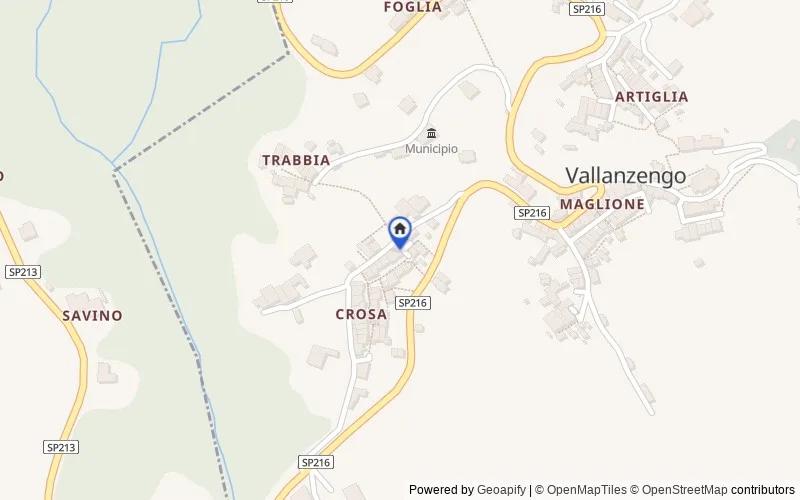 Mappa della zona: Frazione Crosa, 6, 13847 Vallanzengo BI, Italia, 13847, Vallanzengo, Biella