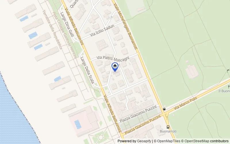 Mappa della zona: Via Gioacchino Rossini, 7, 55049 Viareggio LU, Italia, Viareggio, Lucca