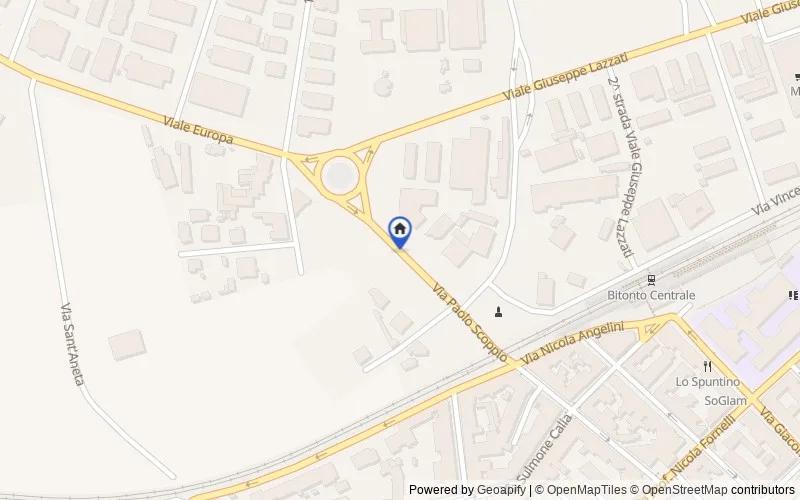Mapa de la zona: Via Paolo Scoppio snc, Bitonto, Bari