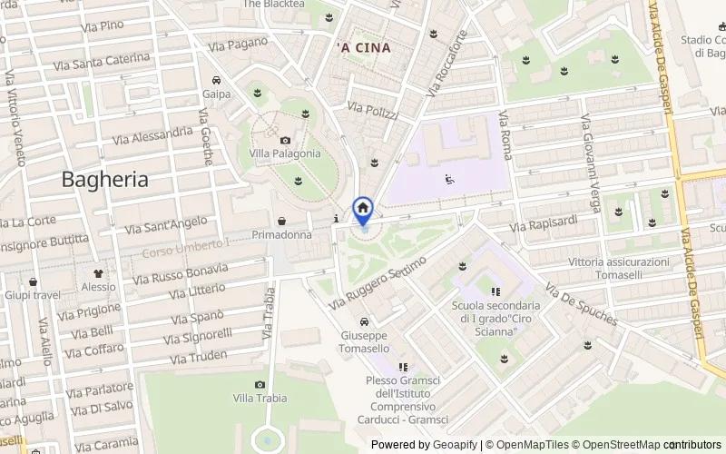 Mappa della zona: C.DA MONACO, 90011, Bagheria, Palermo