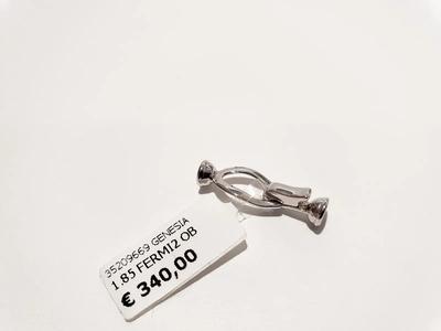 (Lotto n.1872) una chiusura per collana in oro bianco 18 kt gr. 1,85