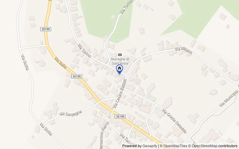 Mappa della zona: Piazza Martiri, 3, 09010 Sant'Anna Arresi SU, Italia, Sant'Anna Arresi, Sud Sardegna
