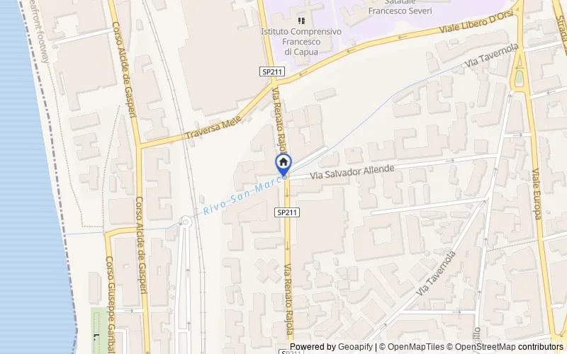 Mapa de la zona: Via Renato Rajola, 52, 80053 Castellammare di Stabia NA, Italia, Castellammare di Stabia, Napoli