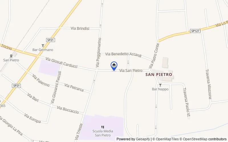 Mappa della zona: Via San Pietro, 20, 84018, Scafati, Salerno