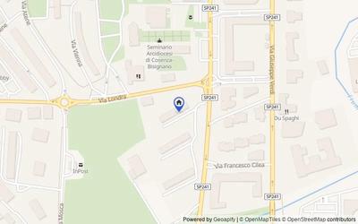 Mappa della zona: via Rossini, 190, 87036, Rende, Cosenza