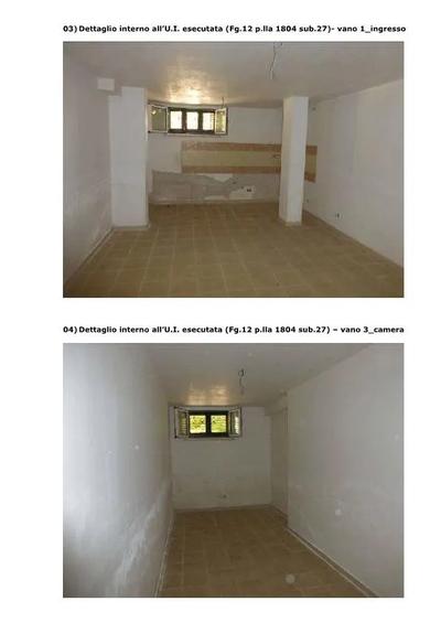 Piena proprietà di tavernetta con ingresso comune sita in Policoro (presso Villaggio Riva Azzurra) al Viale Lido, in catasto fabbricati al Fg. 12, part.lla 1804 sub 27 piano S1, cat. C/2, classe 2, consistenza mq. 59, superficie mq. 69, rendita €. 121,88.