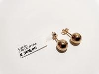 (Lotto n.1773) un paio di orecchini a sfera in oro...