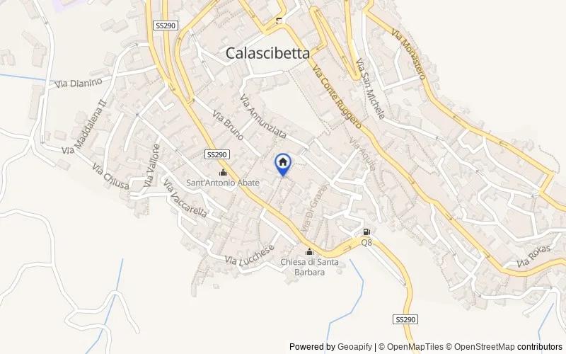 Mappa della zona: Via S. Vincenzo, 94010 Calascibetta EN, Italia, Calascibetta, Enna