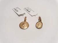 (Lotto n.1783) n. 2 ciondoli religiosi in oro giallo 18...