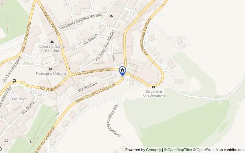 Map of the area: LOCALITA' MONTAGNANO, 62032, Camerino, Macerata