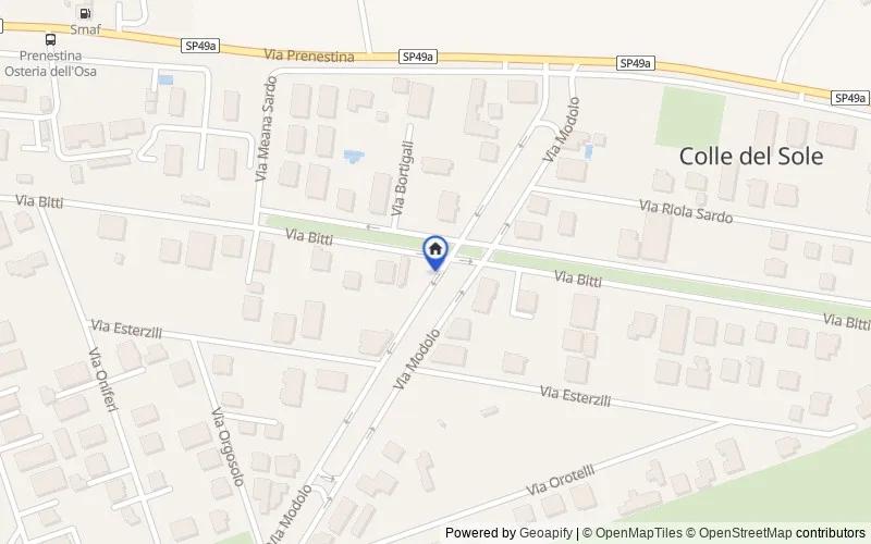 Map of the area: Via Modolo, 00132 Roma RM, Italia, Roma, Roma