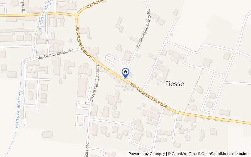 Mappa della zona: Via Giuseppe Zanardelli, 3, 25020 Fiesse BS, Italia, Fiesse, Brescia