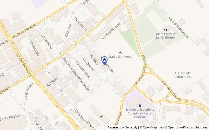 Mappa della zona: Via dei Mille, 46, 84091 Battipaglia SA, Italia, Battipaglia, Salerno