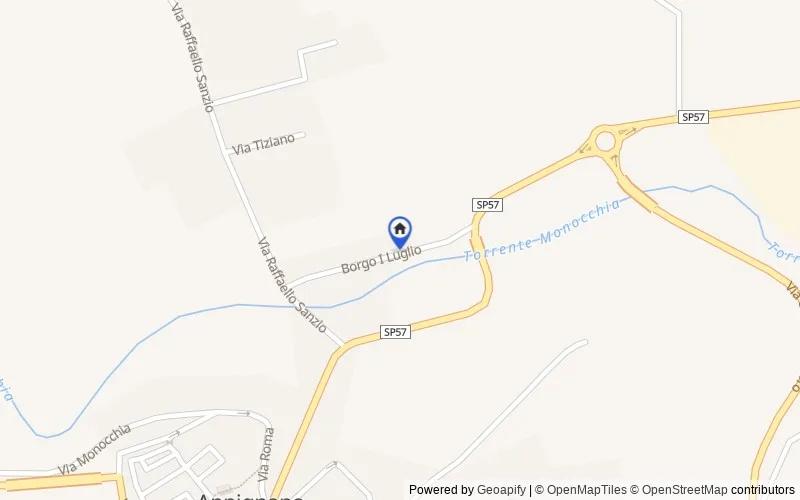 Mappa della zona: Borgo I Luglio, 62010 Appignano MC, Italia, 62010, Appignano, Macerata