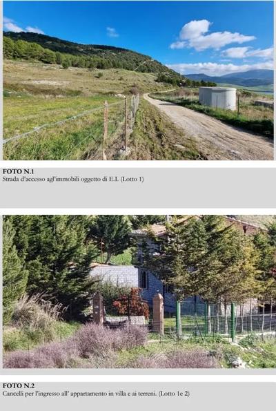 Villa e terreno ubicati a Castronovo di Sicilia (PA), C.da Portella Dell'Olmo
