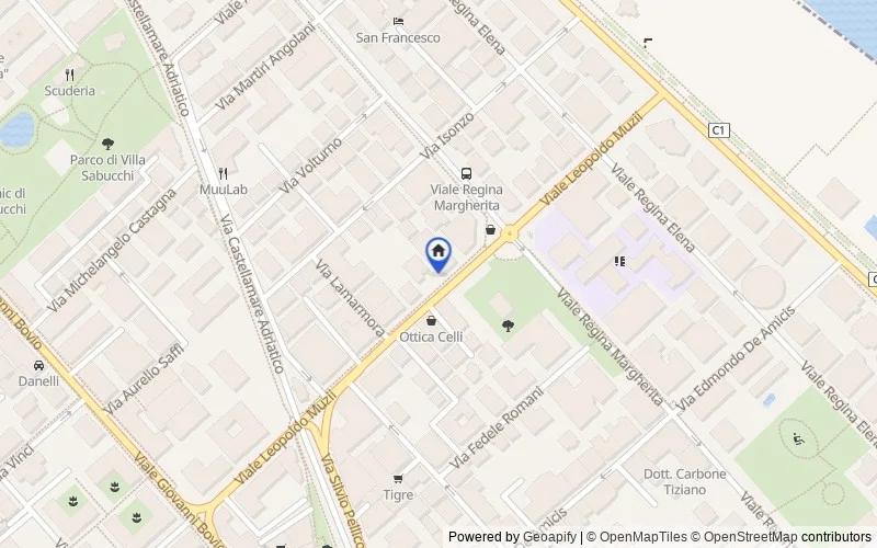 Karte der Umgebung: Viale Leopoldo Muzii, 53, 65123 Pescara PE, Italia, 65123, Pescara, Pescara