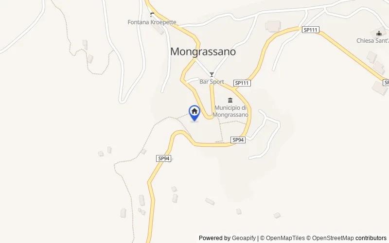 Karte der Umgebung: Centro Storico, Via Vico III Lì Romani, 3, 87040, Mongrassano, Cosenza