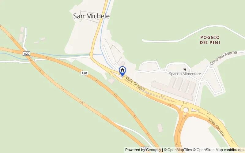 Mapa de la zona: Villaggio San Michele, Via Torrente Reginella 12, Complesso Bellaria, 98152, Messina, Messina