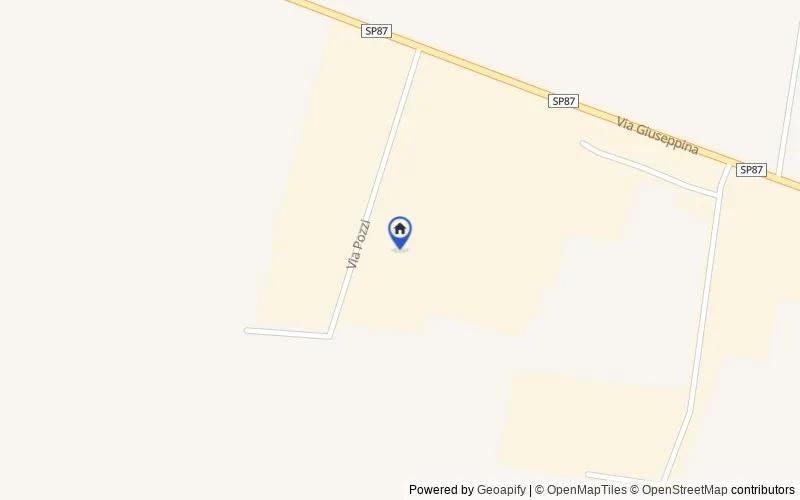 Mapa de la zona: Via Giuseppina, 132, 26048 Sospiro CR, Italia, 26048, Sospiro, Cremona