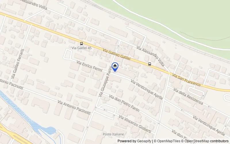 Mappa della zona: Via XXV Aprile, 2, 34074 Monfalcone GO, Italia, 34074, Monfalcone, Gorizia