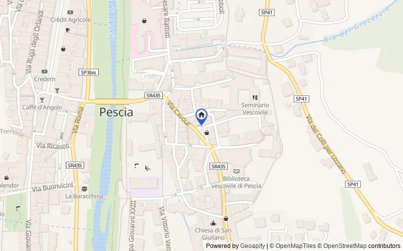 Map of the area: Via del Seminario, 51017 Pescia PT, Italia, Pescia, Pistoia