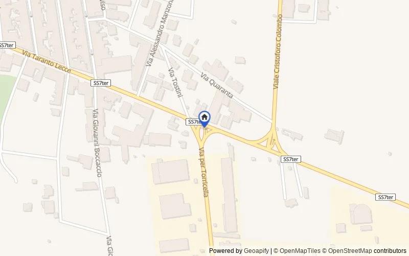 Mappa della zona: SS7ter, Fragagnano TA, Italia, Fragagnano, Taranto