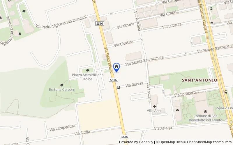 区域地图：Via Silvio Pellico, 103, 63074 San Benedetto del Tronto AP, Italia, San Benedetto del Tronto, Ascoli Piceno