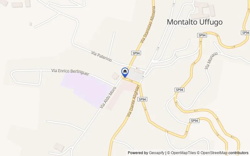 Mappa della zona: via, Montalto Uffugo, Cosenza