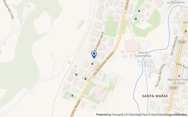 区域地图：Via Spontini, 1, 60041 Sassoferrato AN, Italia, Sassoferrato, Ancona