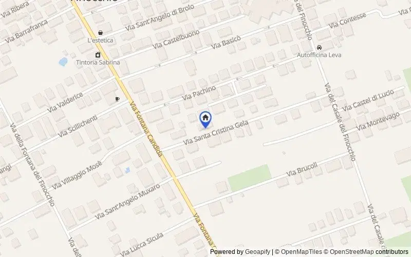 Carte du secteur : Via Santa Cristina Gela, 16, 16/A, 18, 20 e 22, 00132 Roma RM, Italia, Roma, Roma