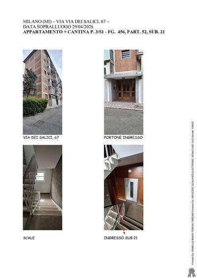 appartamento scala B - Piano 3/S1 interno 21, composto da quattro locali +...