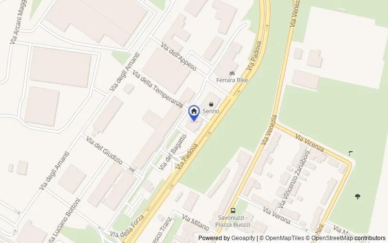 Mappa della zona: Via del Bagatto, 4-6, 44123 Ferrara FE, Italia, 44123, Ferrara, Ferrara