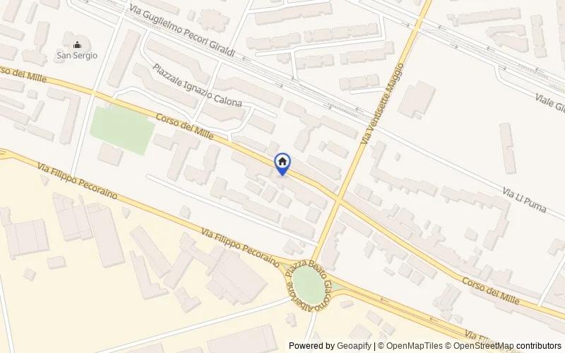 Mappa della zona: Corso dei Mille, 979, 90123 Palermo PA, Italia, 90123, Palermo, Palermo