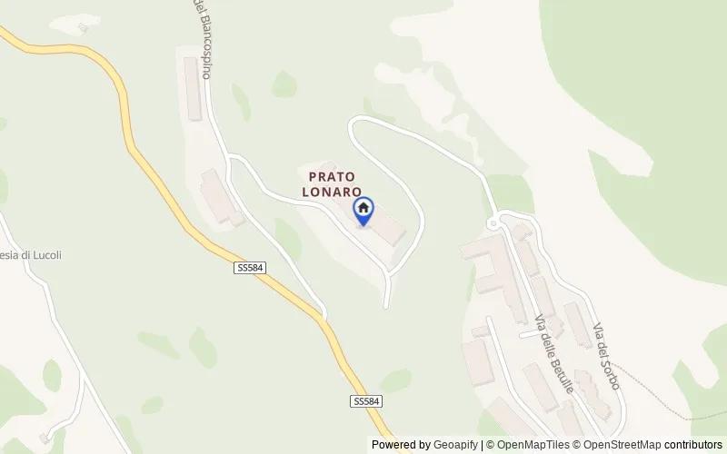 Mappa della zona: Via dei Frassini, 3, 67045 Prato Lonaro I AQ, Italia, Lucoli, L'Aquila