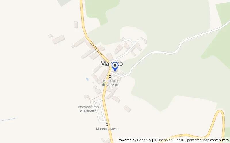 Mappa della zona: Piazza Monte Cervino, 1, 14018 Maretto AT, Italia, Maretto, Asti